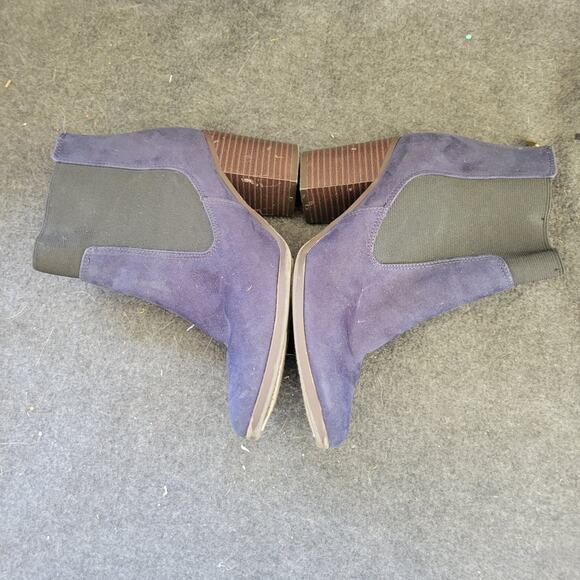 Fioni Women's Blue Classic Block Heel Tight Ankle Bootie Boots Size 6 - Picture 4 of 12